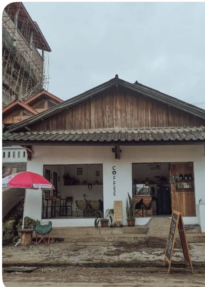 Pha Khoun Coffee storefront, Luang Prabang